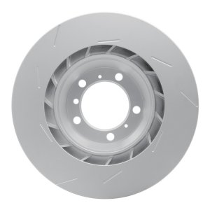 Porsche Panamera Brake Rotor (1) - Right Rear - R1 Concepts - Slotted GeoSPEC - `10-`16
